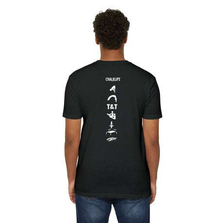 Eagle Gymnastics (Front) - Trampoline & Tumbling Event Spine - 60% cotton, 40% polyester - Chalklife, LLC