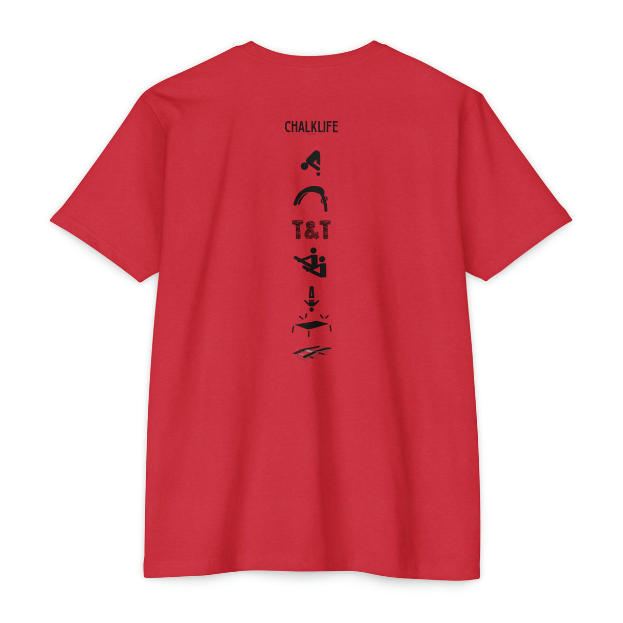 Eagle Gymnastics (Front) - Trampoline & Tumbling Event Spine - 60% cotton, 40% polyester - Chalklife, LLC
