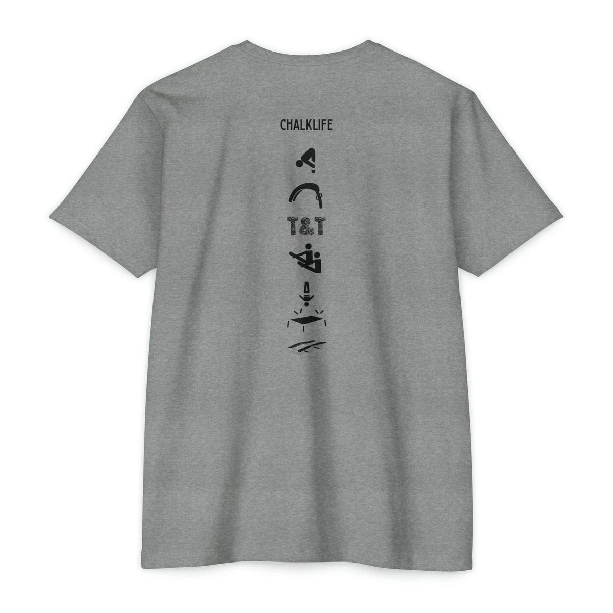 Eagle Gymnastics (Front) - Trampoline & Tumbling Event Spine - 60% cotton, 40% polyester - Chalklife, LLC