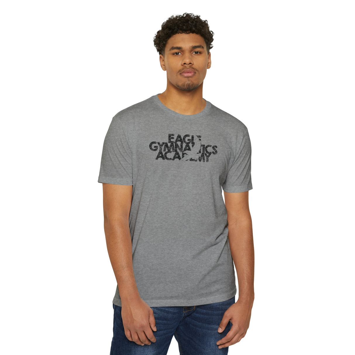 Eagle Gymnastics (Front) - Trampoline & Tumbling Event Spine - 60% cotton, 40% polyester - Chalklife, LLC