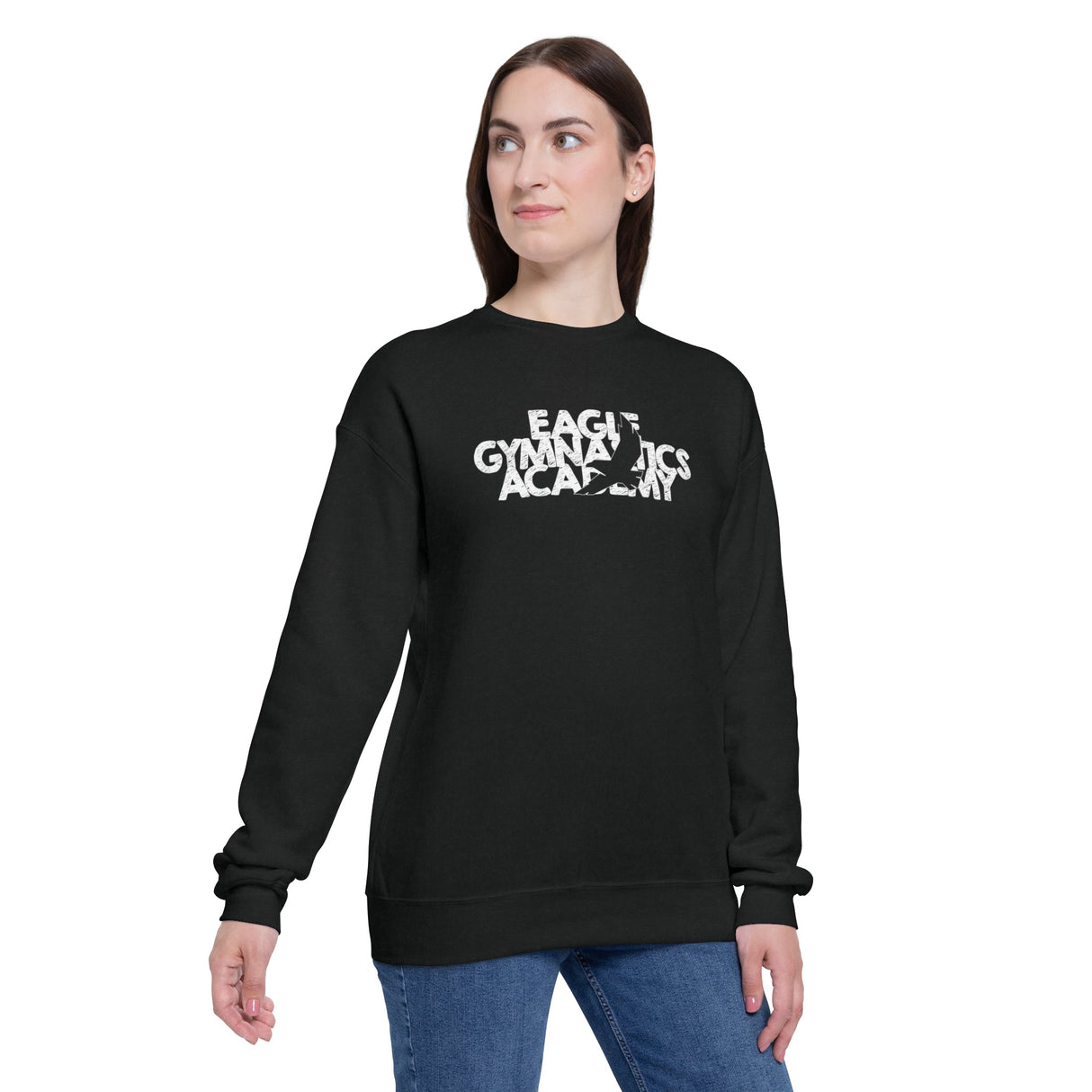 Eagle Gymnastics (Front) - Unisex Drop Shoulder Sweatshirt - Chalklife, LLC