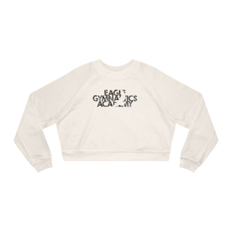Eagle Gymnastics (Front) - Women's Cropped Fleece Pullover - Chalklife, LLC