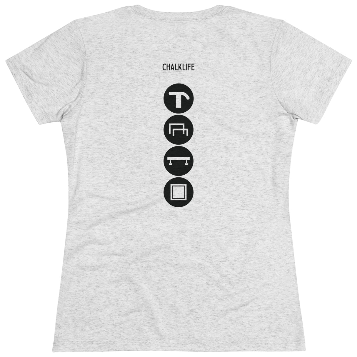 Eagle Gymnastics - Women's Gymnastics Events - Fitted T-Shirt - Chalklife, LLC