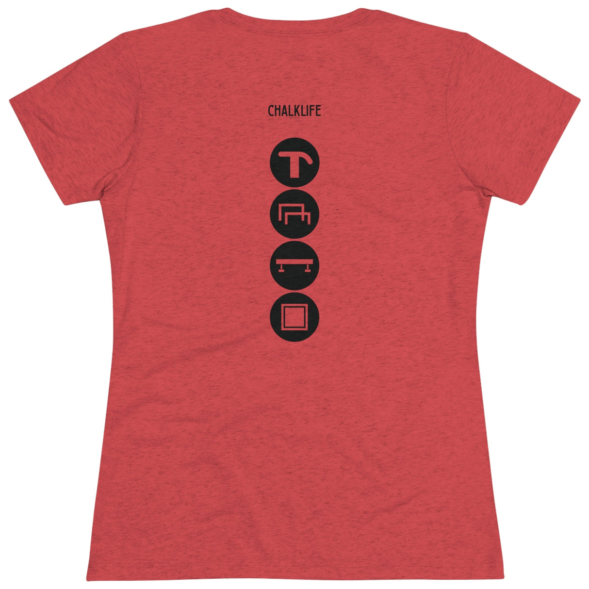 Eagle Gymnastics - Women's Gymnastics Events - Fitted T-Shirt - Chalklife, LLC