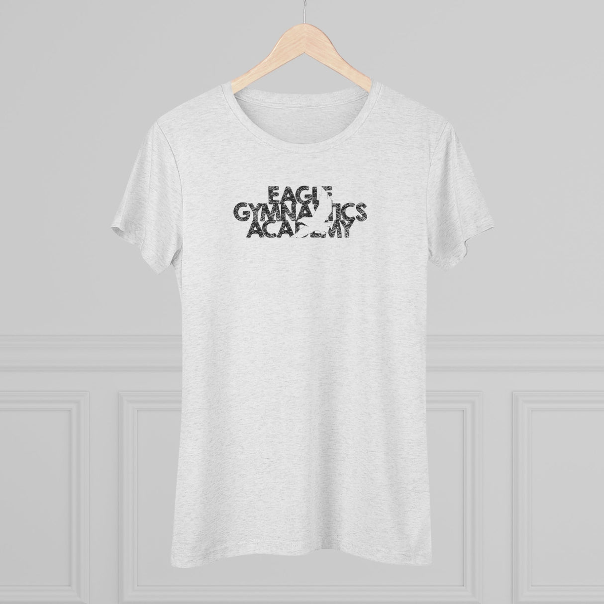 Eagle Gymnastics - Women's Trampoline & Tumbling Spine - Fitted T-Shirt - Chalklife, LLC