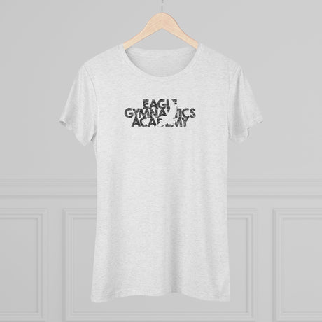 Eagle Gymnastics - Women's Trampoline & Tumbling Spine - Fitted T-Shirt - Chalklife, LLC