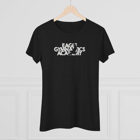 Eagle Gymnastics - Women's Trampoline & Tumbling Spine - Fitted T-Shirt - Chalklife, LLC