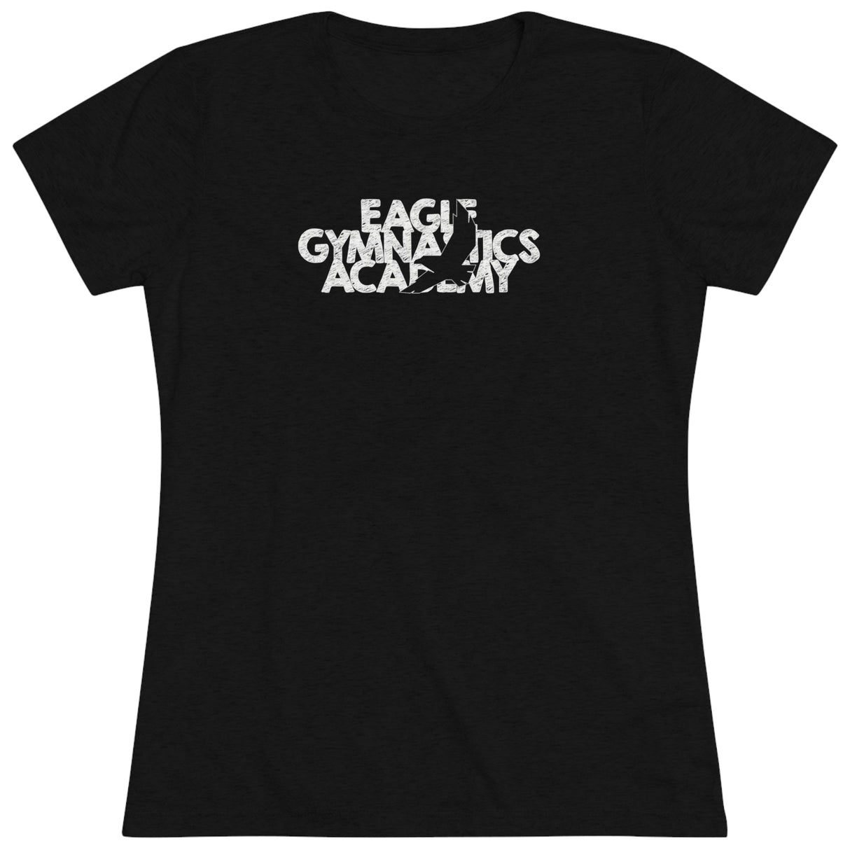 Eagle Gymnastics - Women's Trampoline & Tumbling Spine - Fitted T-Shirt - Chalklife, LLC