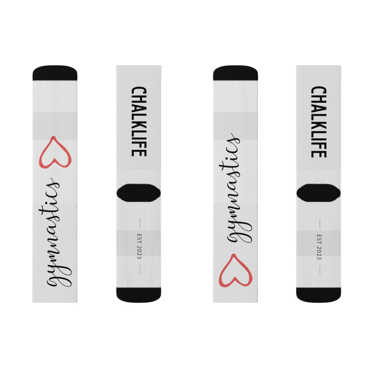Gymnastics Love Socks - Chalklife, LLC