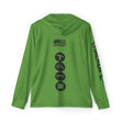 JUSTJULES - Eat. Sleep. Gymnastics. JustJules. Repeat. Performance Hoodie - Green - Chalklife, LLC
