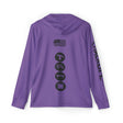JUSTJULES - Eat. Sleep. Gymnastics. JustJules. Repeat. Performance Hoodie - Purple - Chalklife, LLC