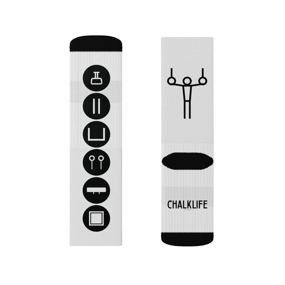 Men's Gymnastics Events Socks - Chalklife, LLC