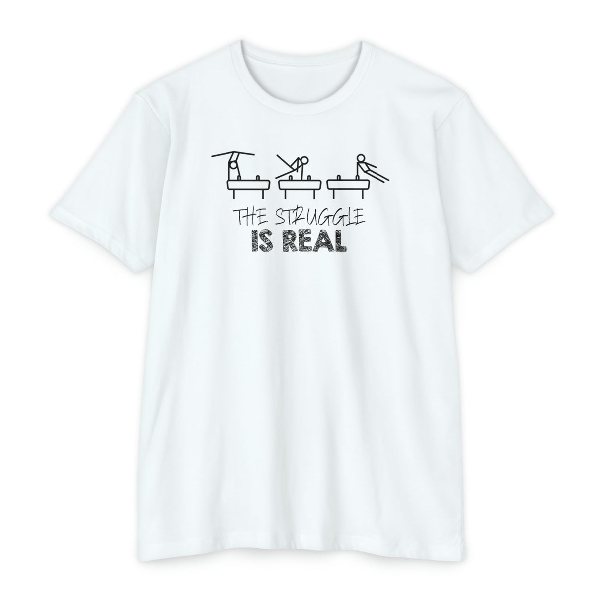 Pommel Horse "The Struggle is Real" T-Shirt - Chalklife, LLC