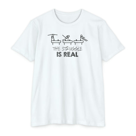 Pommel Horse "The Struggle is Real" T-Shirt - Chalklife, LLC