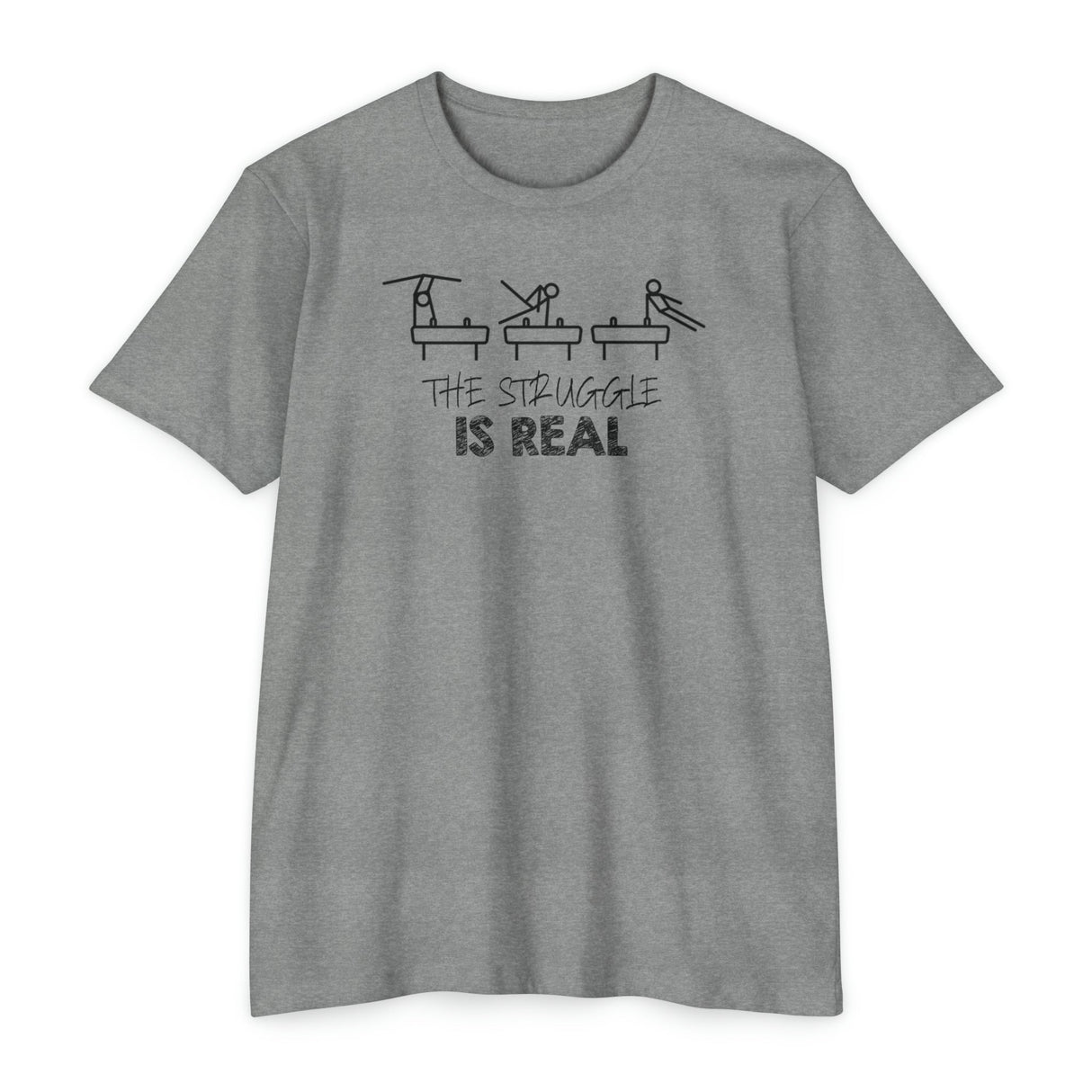 Pommel Horse "The Struggle is Real" T-Shirt - Chalklife, LLC