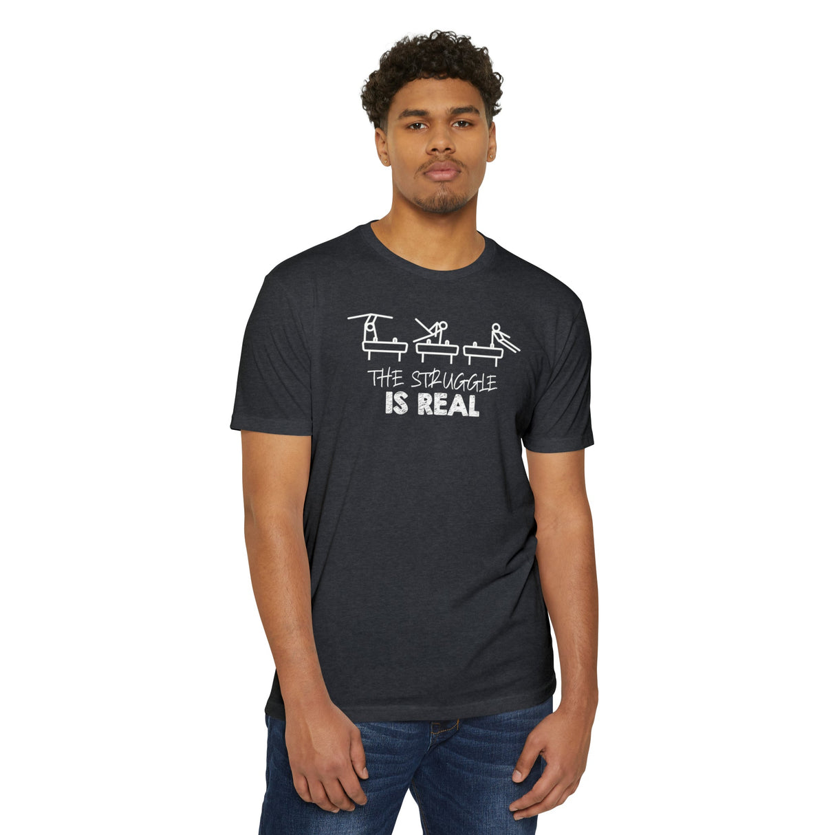 Pommel Horse "The Struggle is Real" T-Shirt - Chalklife, LLC