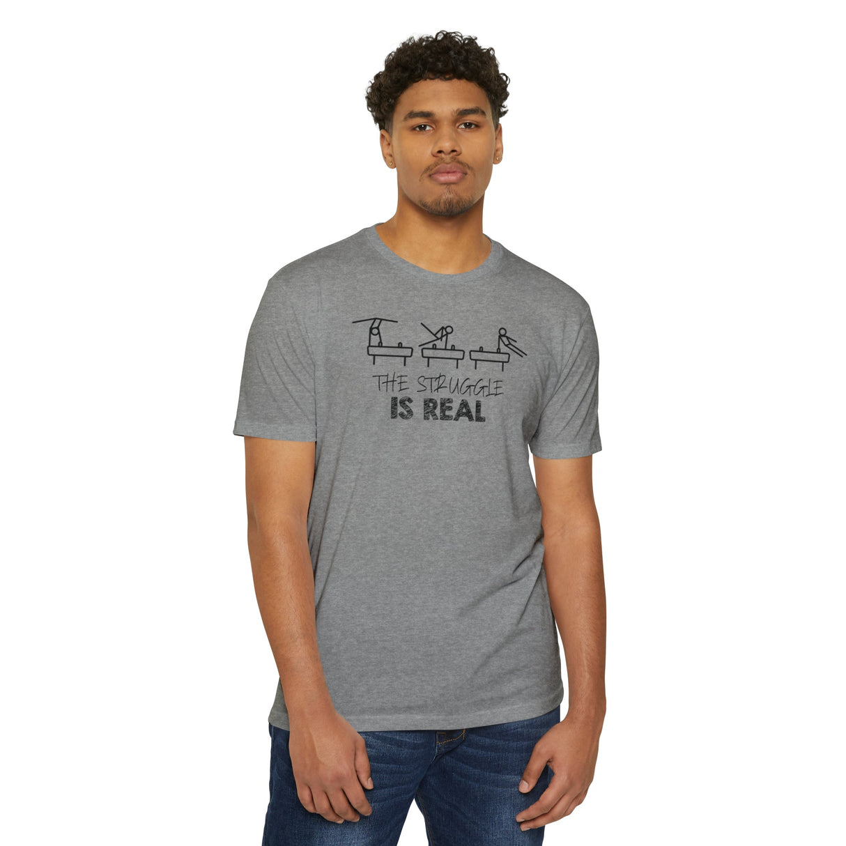 Pommel Horse "The Struggle is Real" T-Shirt - Chalklife, LLC