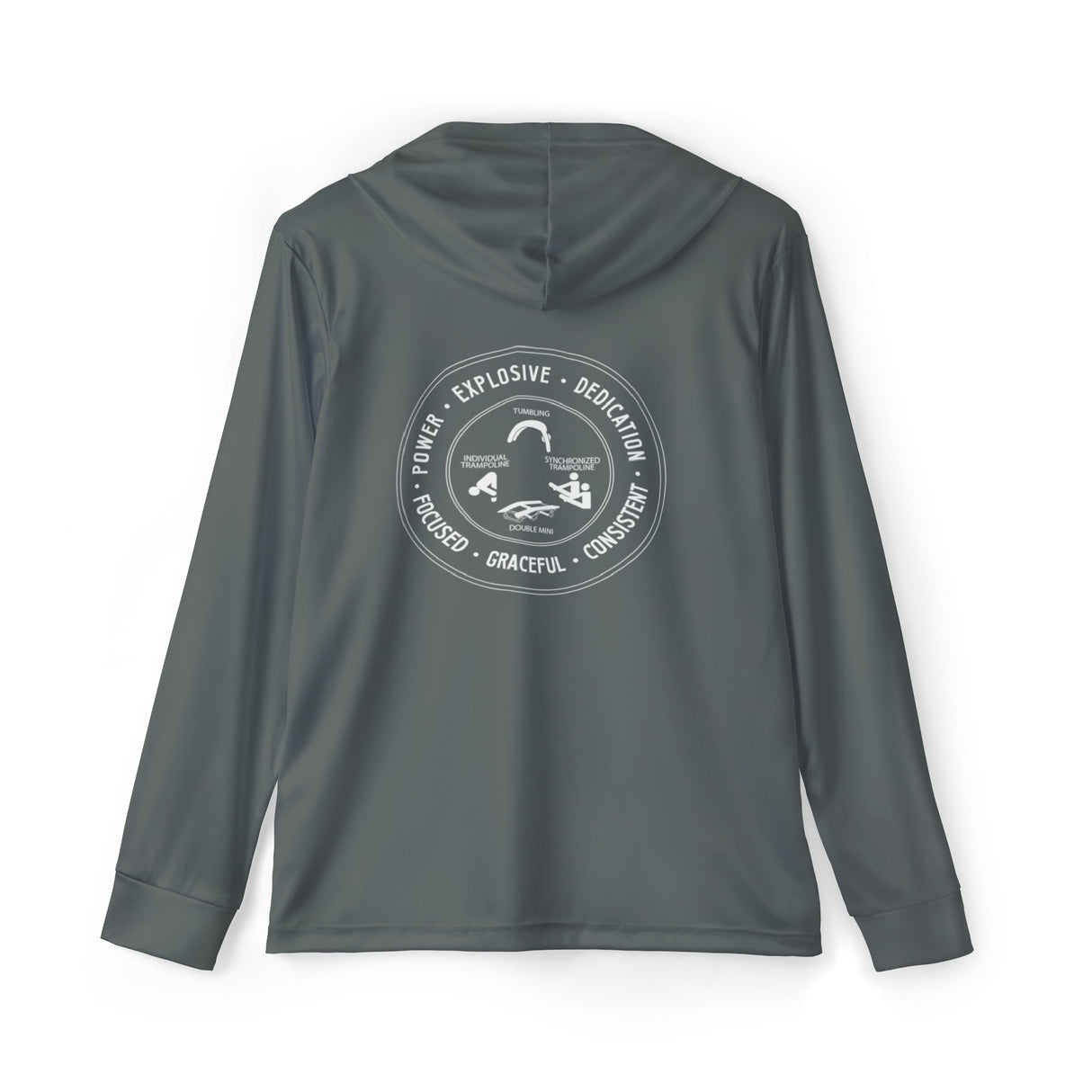 Trampoline & Tumbling Performance Hoodie - Grey - Chalklife, LLC