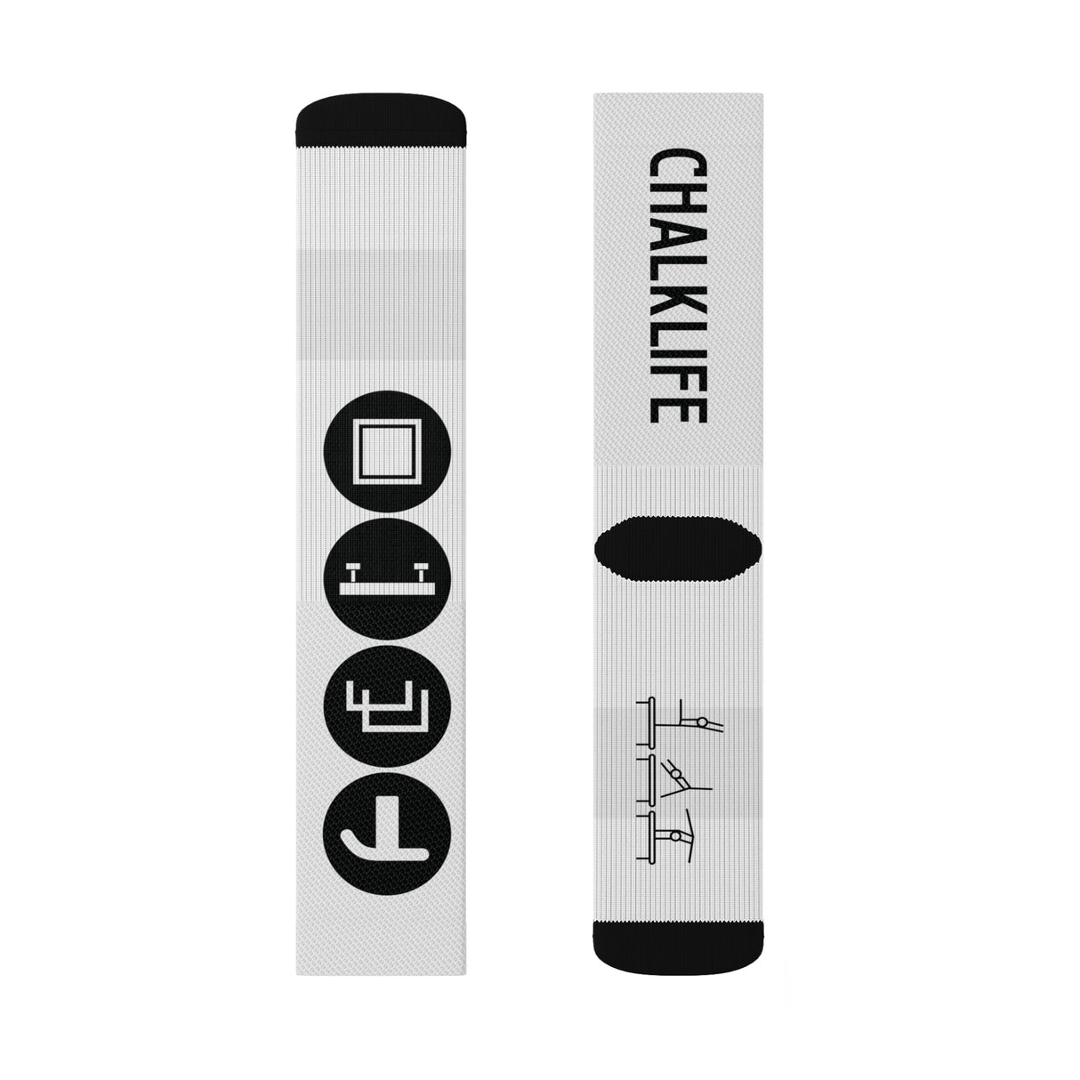 Women's Gymnastics Events Socks - Chalklife, LLC