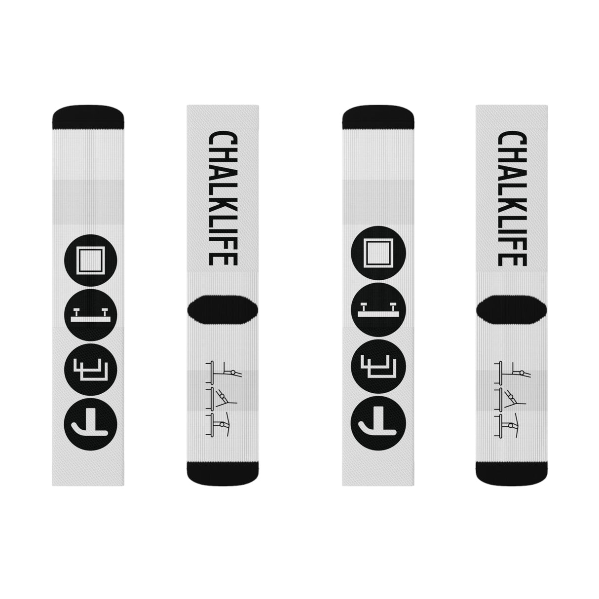 Women's Gymnastics Events Socks - Chalklife, LLC