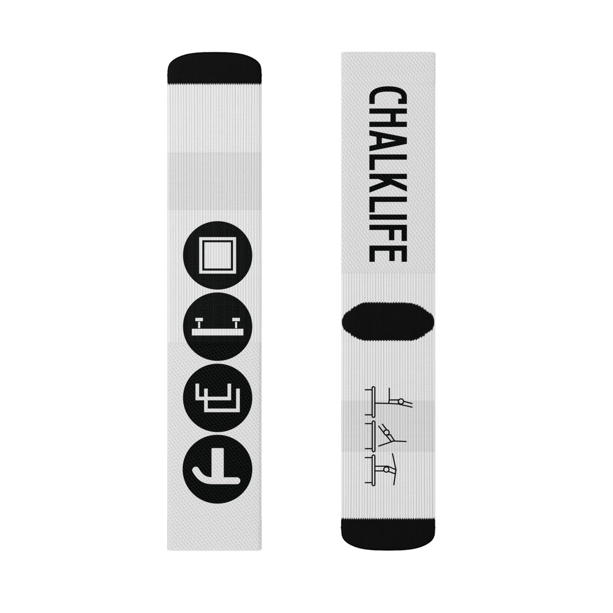 Women's Gymnastics Events Socks - Chalklife, LLC