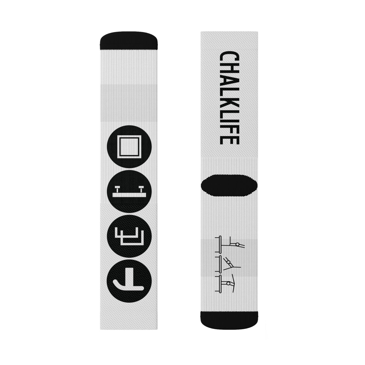 Women's Gymnastics Events Socks - Chalklife, LLC