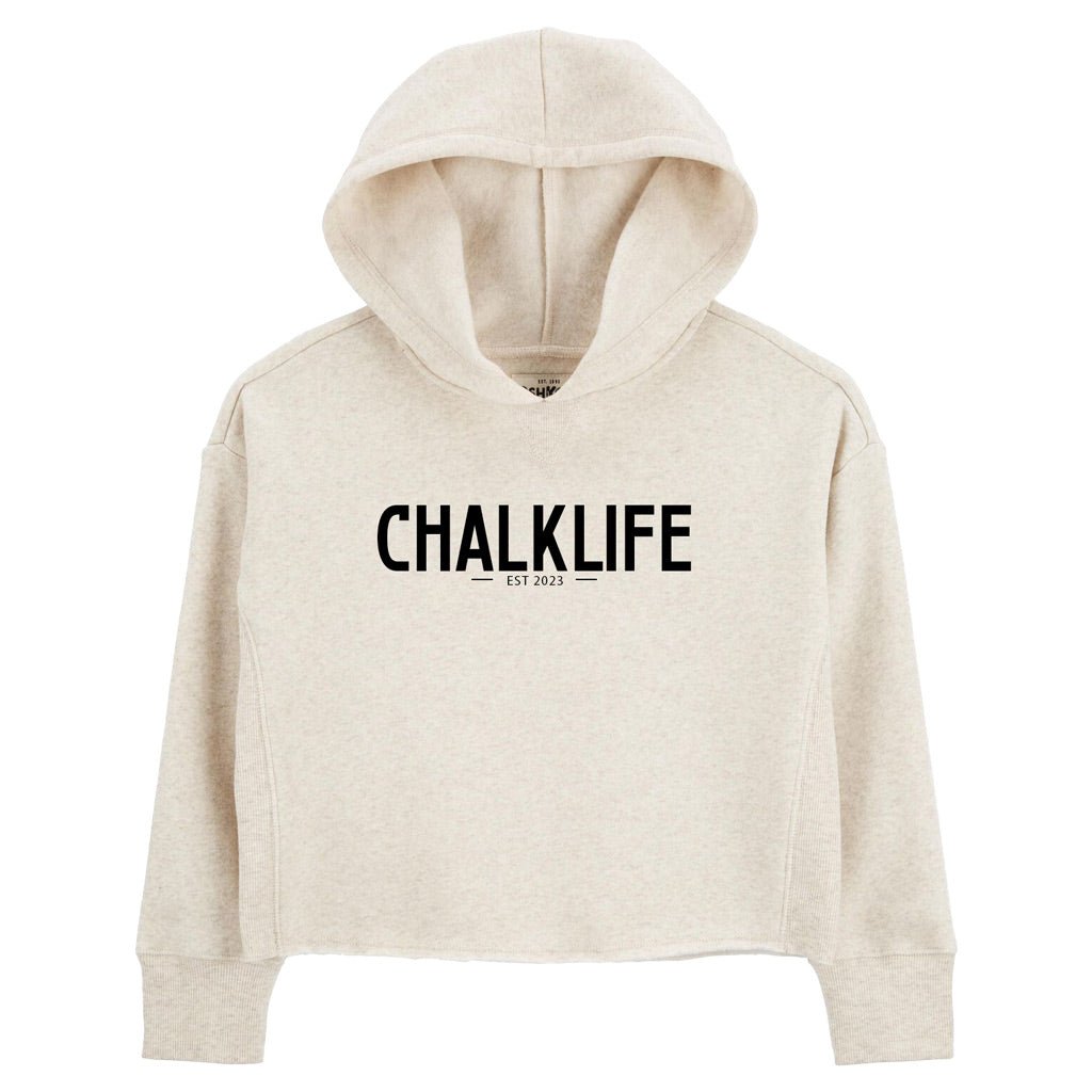 Youth - Chalklife Girl's Cropped Hoodie - Chalklife, LLC