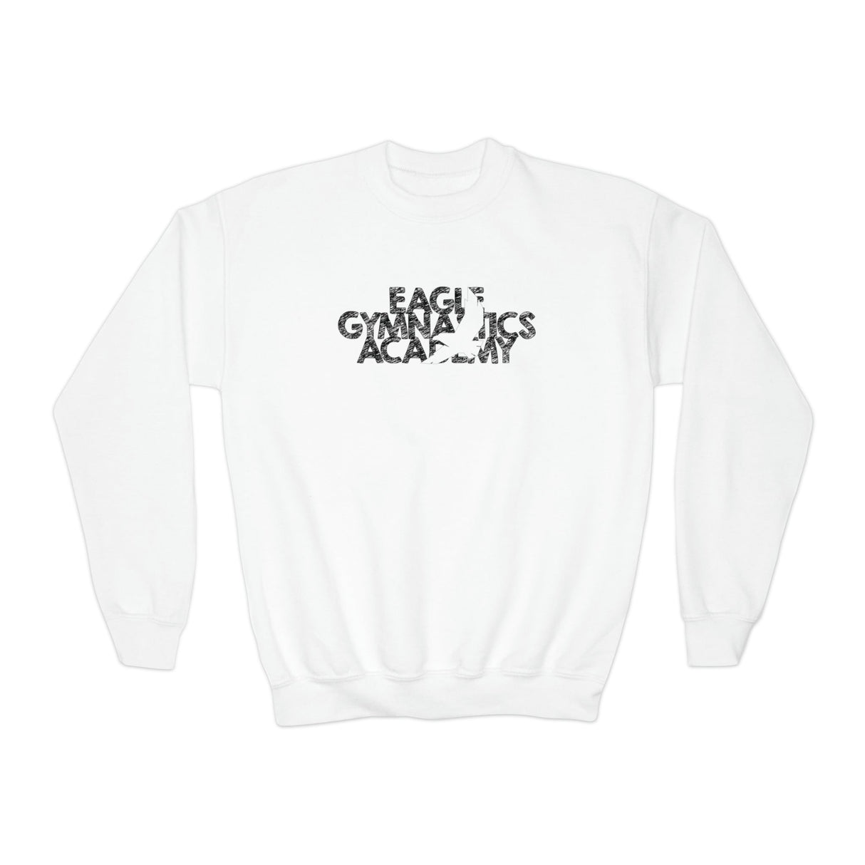 Youth - Eagle Gymnastics (Front) - Crewneck Sweatshirt - Chalklife, LLC