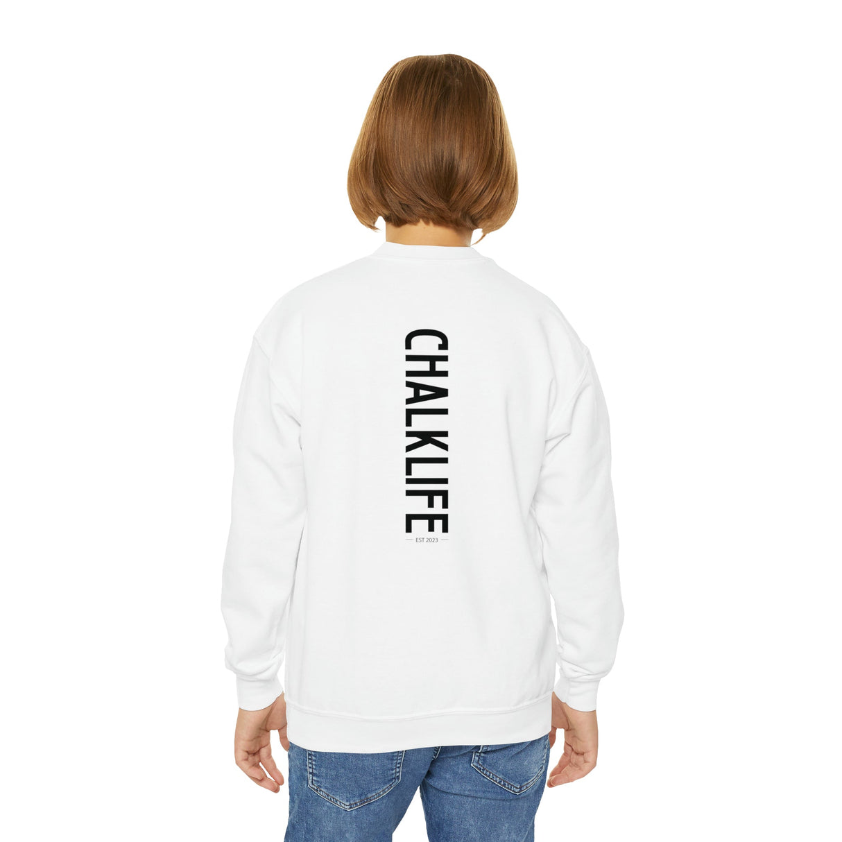 Youth - Eagle Gymnastics (Front) - Crewneck Sweatshirt - Chalklife, LLC