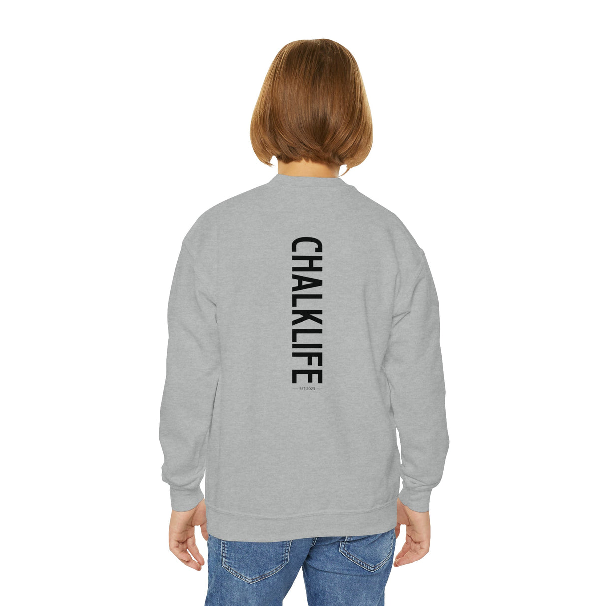 Youth - Eagle Gymnastics (Front) - Crewneck Sweatshirt - Chalklife, LLC