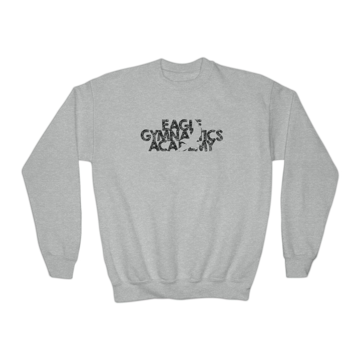 Youth - Eagle Gymnastics (Front) - Crewneck Sweatshirt - Chalklife, LLC