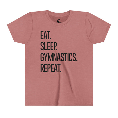 Youth - Eat. Sleep. Gymnastics. Repeat. - Chalklife, LLC