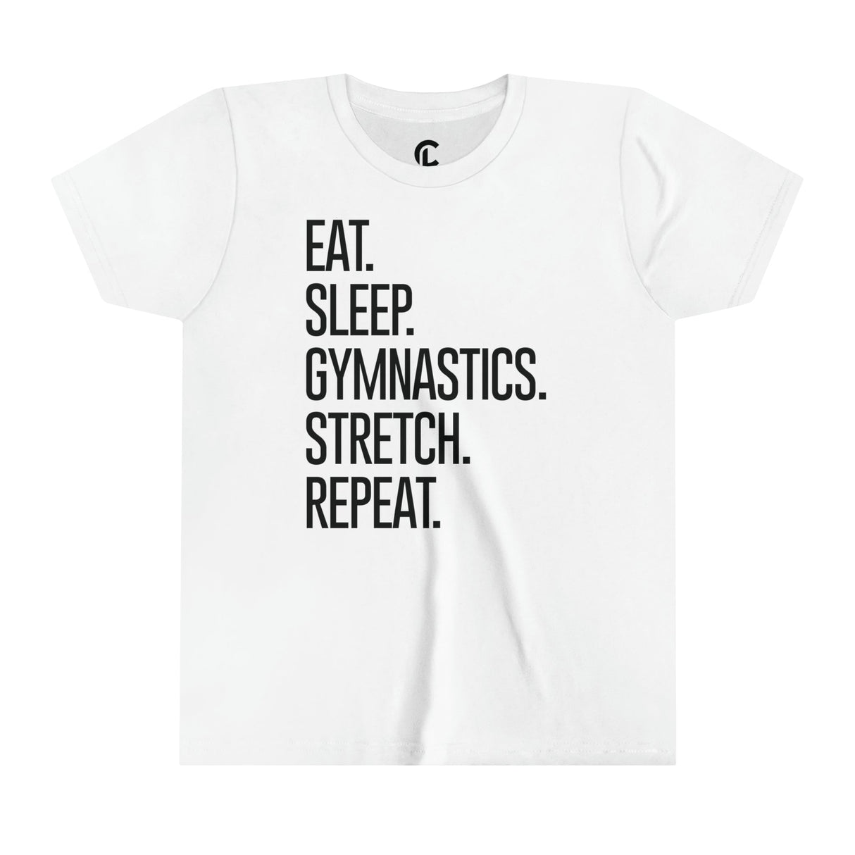 Youth - Eat. Sleep. Gymnastics. Stretch. Repeat. - Chalklife, LLC