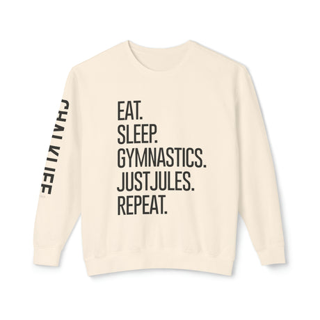 JustJules - Women's Gymnastics Events Spine - Lightweight Crewneck Sweatshirt