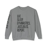 JustJules - Women's Gymnastics Events Spine - Lightweight Crewneck Sweatshirt