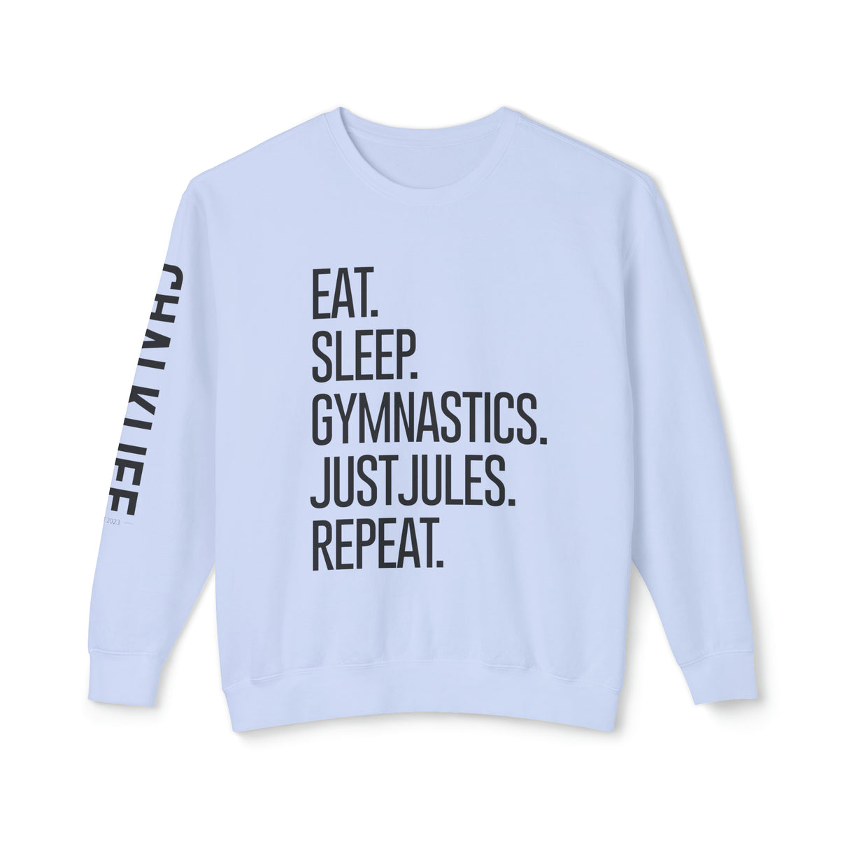 JustJules - Women's Gymnastics Events Spine - Lightweight Crewneck Sweatshirt