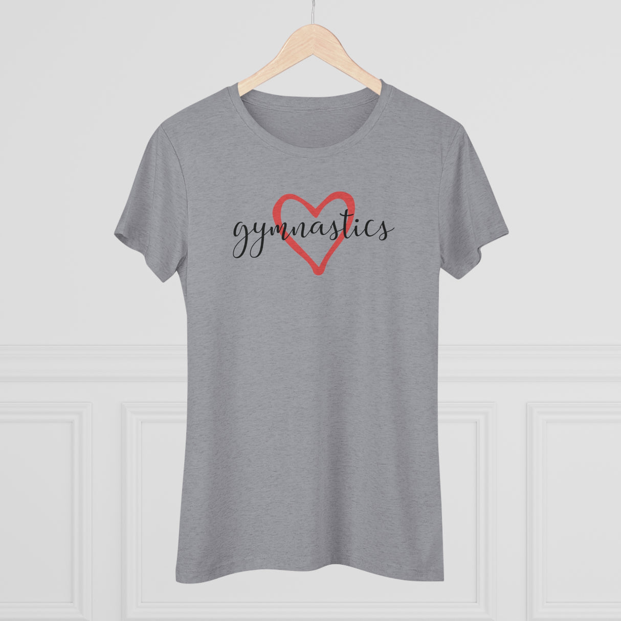 "Gymnastics Love" Women's T-Shirt (Fitted)