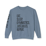 JustJules - Women's Gymnastics Events Spine - Lightweight Crewneck Sweatshirt