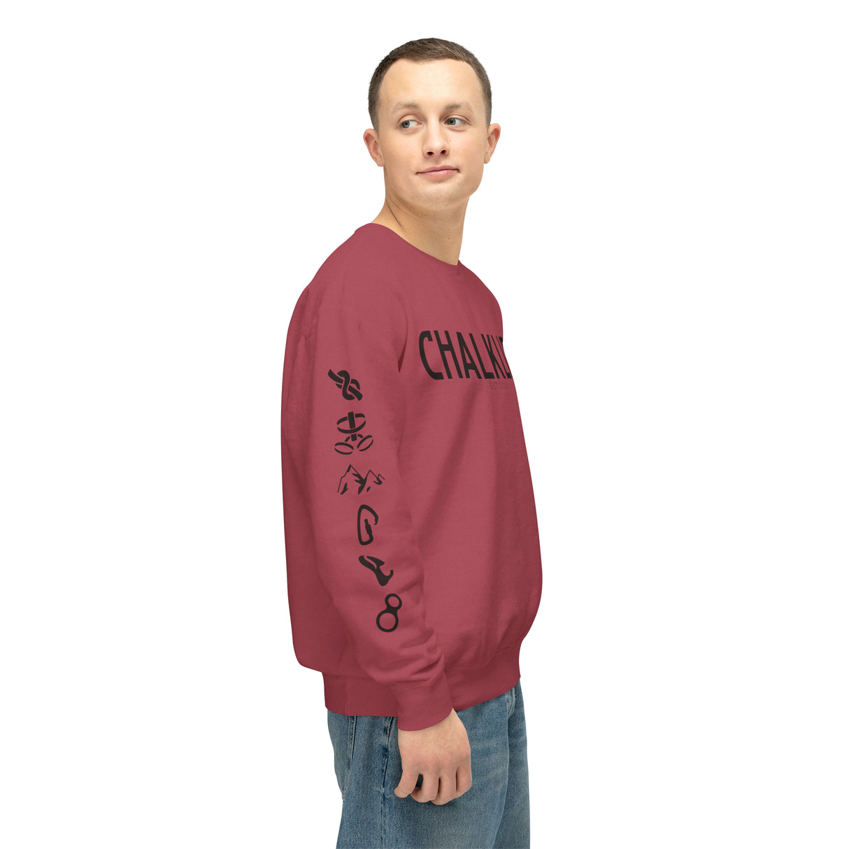 Chalklife - Climbing Events Unisex Lightweight Crewneck Sweatshirt