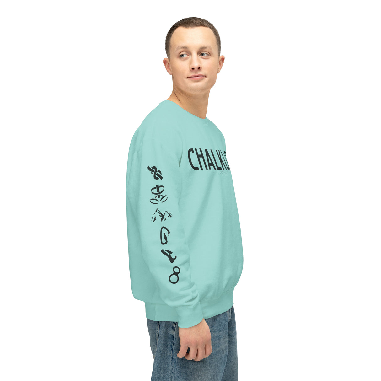 Chalklife - Climbing Events Unisex Lightweight Crewneck Sweatshirt