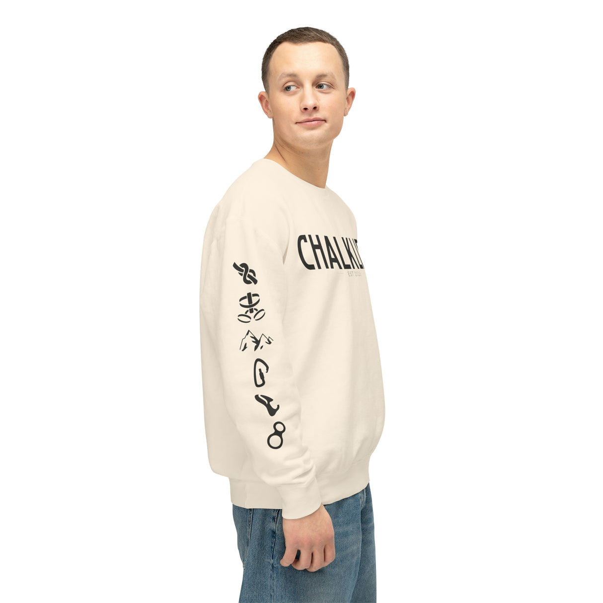 Chalklife - Climbing Events Unisex Lightweight Crewneck Sweatshirt