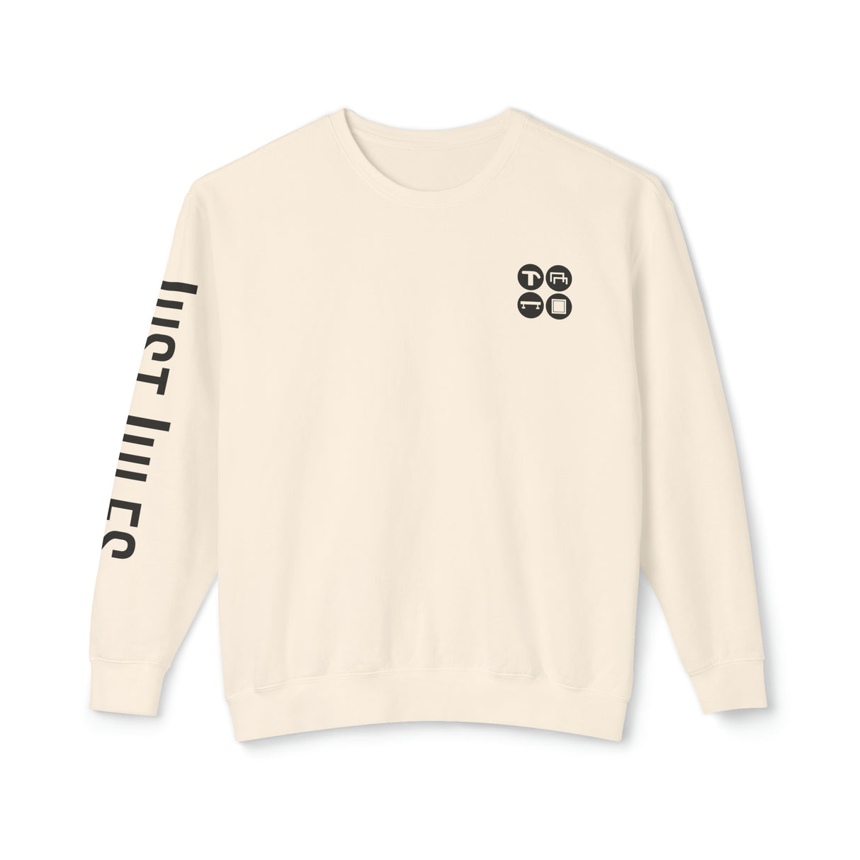 JUSTJULES - Event Icons Lightweight Crewneck Sweatshirt