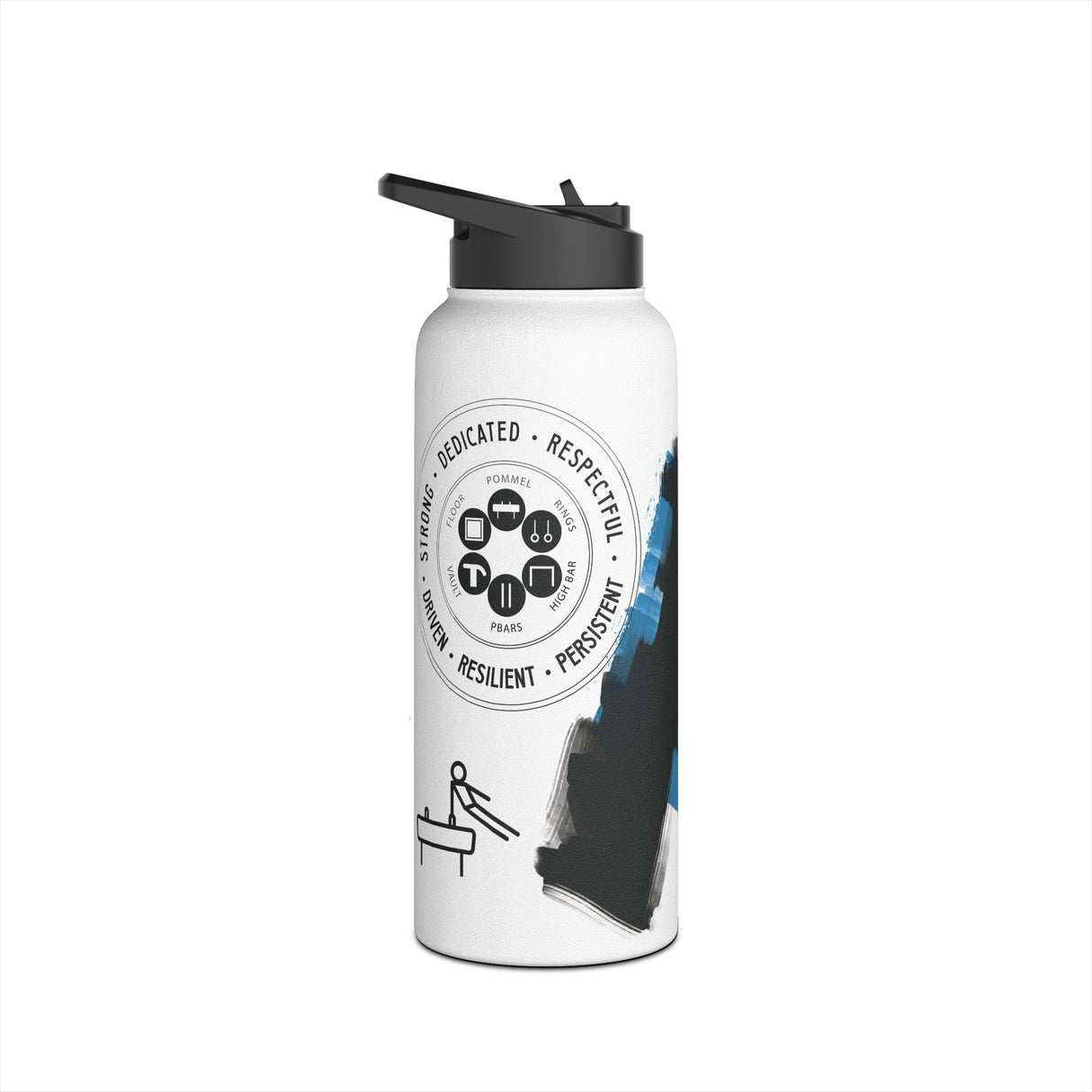 Chalklife - Men's Gymanstics Stainless Steel Water Bottle, Standard Lid - Chalklife, LLC