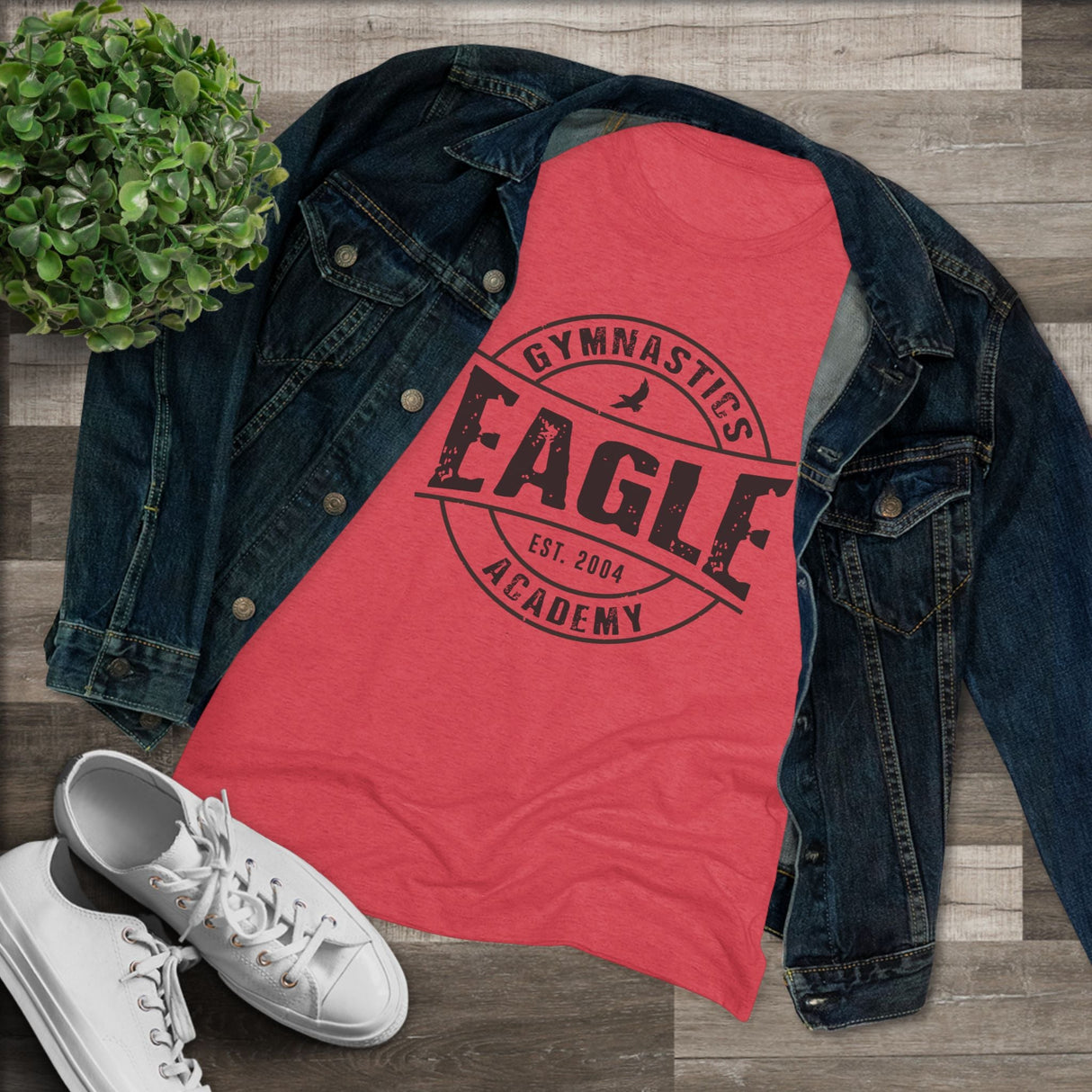 Eagle Gymnastics - Est. 2004 Stamp (Women's Fitted) - Chalklife, LLC