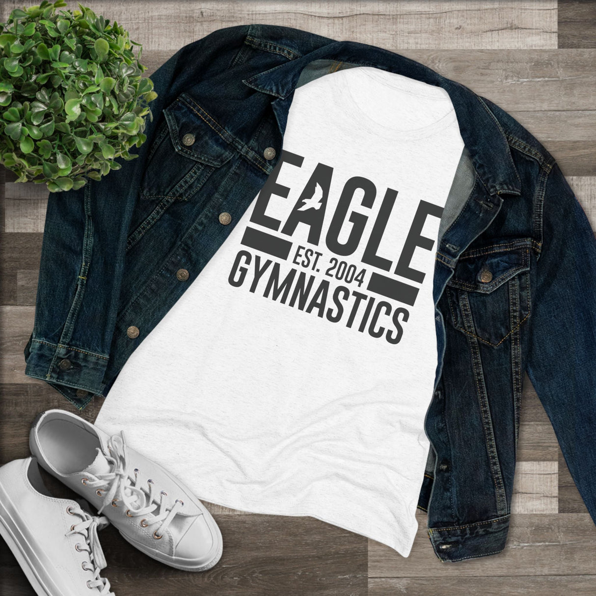 Eagle Gymnastics - Est. 2004 (Women's Fitted) - Chalklife, LLC