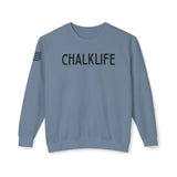 Chalklife - Climbing Stamp Unisex Lightweight Crewneck Sweatshirt - Chalklife, LLC