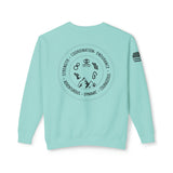 Chalklife - Climbing Stamp Unisex Lightweight Crewneck Sweatshirt - Chalklife, LLC