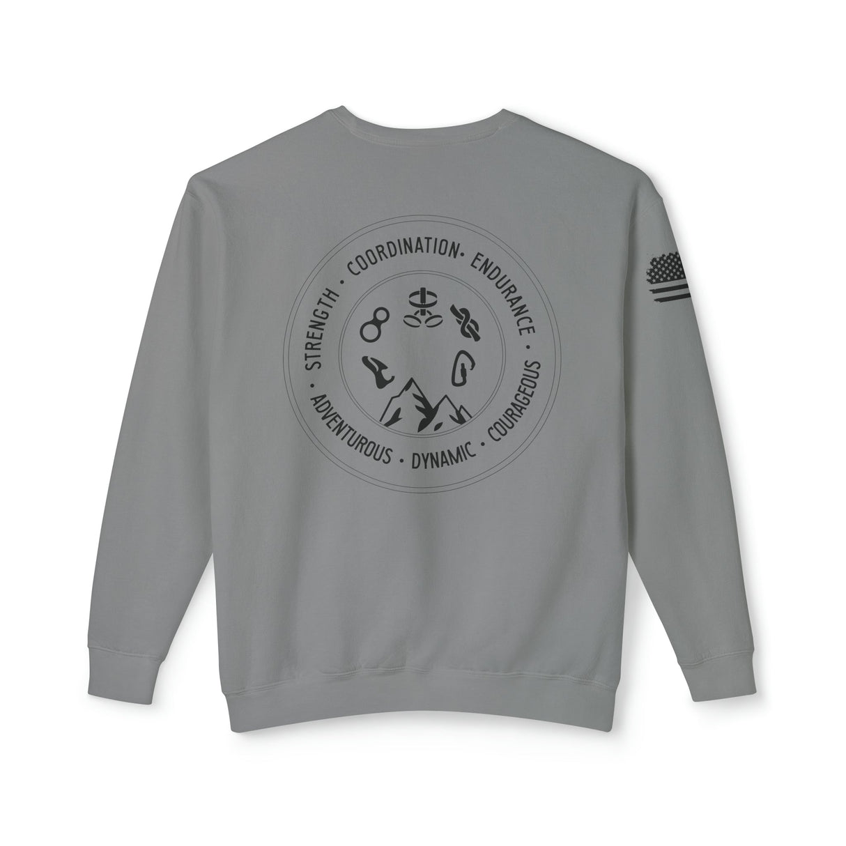 Chalklife - Climbing Stamp Unisex Lightweight Crewneck Sweatshirt - Chalklife, LLC