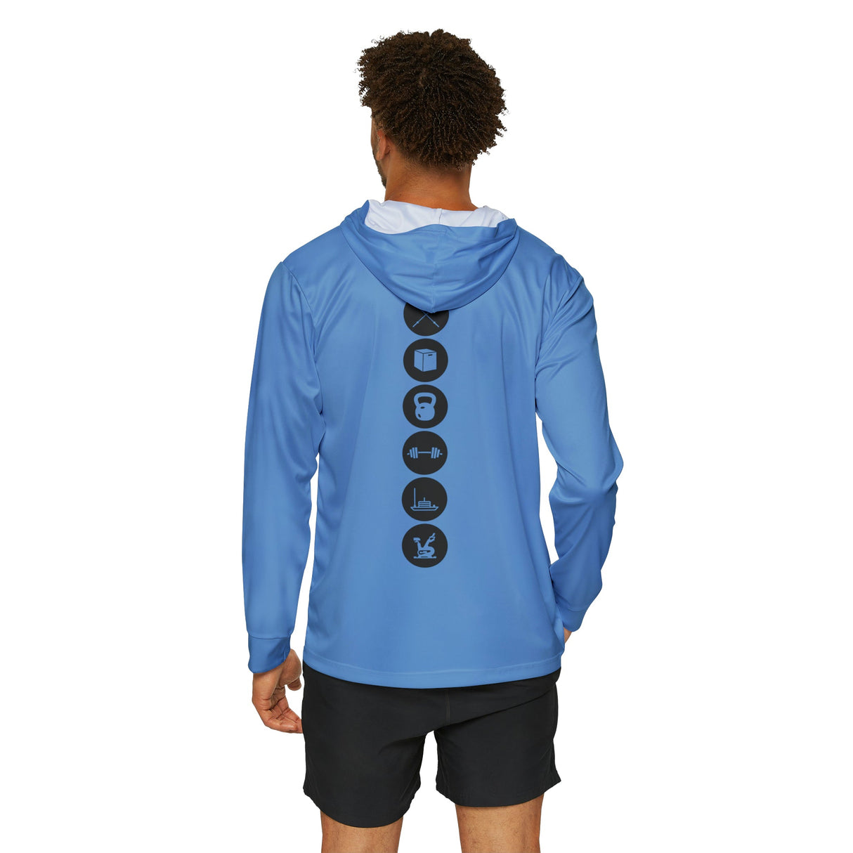 Chalklife Fitness Performance Hoodie - Light Blue - Chalklife, LLC