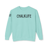 Chalklife - Fitness Stamp Unisex Lightweight Crewneck Sweatshirt - Chalklife, LLC